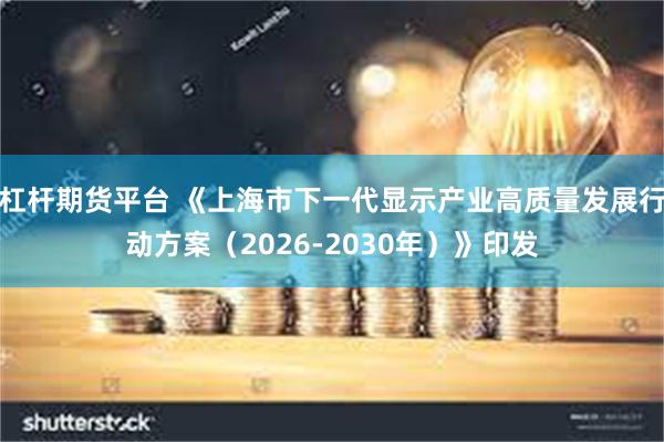 杠杆期货平台 《上海市下一代显示产业高质量发展行动方案（2026-2030年）》印发