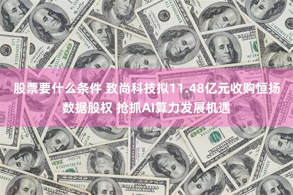 股票要什么条件 致尚科技拟11.48亿元收购恒扬数据股权 抢抓AI算力发展机遇