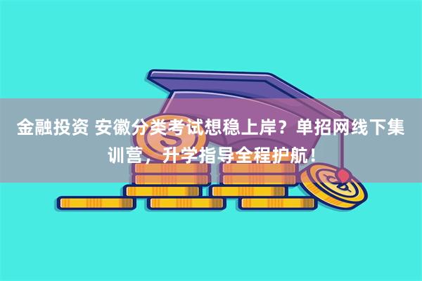 金融投资 安徽分类考试想稳上岸?单招网线下集训营,升学指导全程护航!