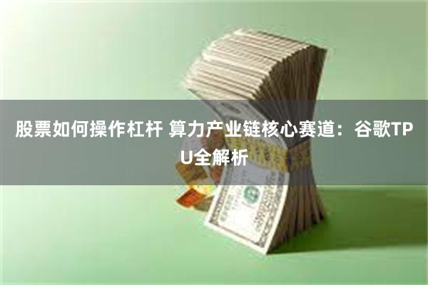 股票如何操作杠杆 算力产业链核心赛道:谷歌TPU全解析